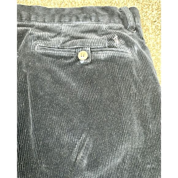 Polo Ralph Lauren Corduroy Stretch Straight Fit Pants Men's 34 x 32 Navy Blue - Picture 12 of 12